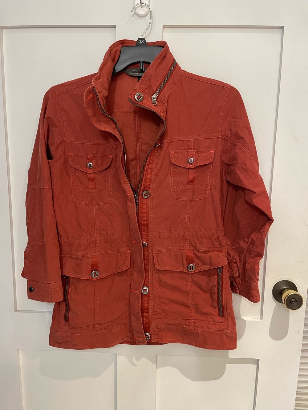 Kuhl Women’s Rust Red Excellent Condition Utility Field Jacket Size S
